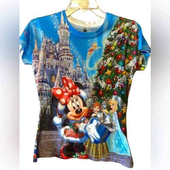 Disney Parks Christmas top - Picture 1 of 5